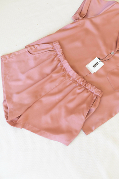 Conjunto short y camisa crepe brick liso en internet