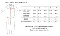 Imagen de SEGUNDA SELECCIÓN - Camisa manga larga y pantalón ¨XS¨, ¨S¨y ¨M¨ R05-Nude
