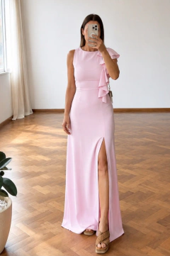 Conjunto mauna, top y falda recta