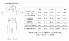 Pijama crema gaviotas
