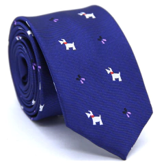 Gravata Slim Bordada SL-08080