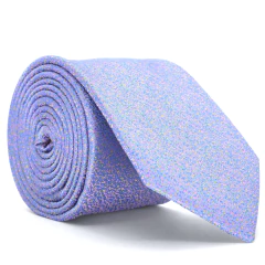 Gravata Tradicional Azul Serenity, Amarelo, Rose e Azul Puro Estampa Desenhada
