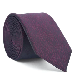 Gravata Slim Marsala e Preto Estampa Desenhada