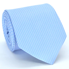 Gravata Tradicional Azul Serenity Textura Listrada Maquinetada TR-05791