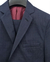Costume Slim Azul Marinho Microfibra Pespontado