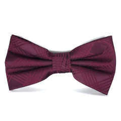 Gravata Borboleta Adulto Xadrez Marsala Desenhada - comprar online