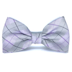Gravata Borboleta Adulto Estampa Xadrez Cinza, Lilas, Cinza Grafite Textura Desenhada - comprar online