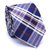 Gravata Slim Xadrez Azul Marinho, Marsala e Branco - comprar online