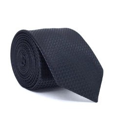 Gravata Tradicional Geométrica Preta Textura Desenhada - comprar online