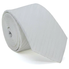Gravata Slim Off White Textura Maquinetada - comprar online