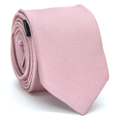 Gravata Slim Desenhada Rosa Nude SL-051367
