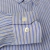 Camisa Manga Longa Social Masculina Comfort Algodão Egícpio Fio 80 Listras Azul Claro e Branco LC162203 - Rechia Store - Loja de Gravatas e Acessórios