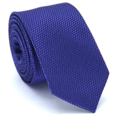 Gravata Slim Azul Marinho Textura Desenhada SL-19011