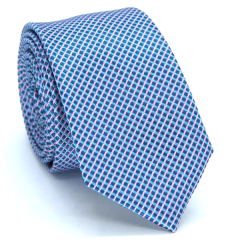 Gravata Slim Xadrez Azul e Rosa SL-19130 - comprar online