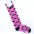 Meia Cano Alto Adulto Rosa e Preta Estampa Bigode - comprar online