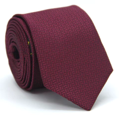 Gravata Slim Marsala Textura Desenhada SL-051398 - comprar online