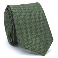 Gravata Slim Textura Desenhada Verde Militar SL-051422