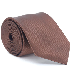 Gravata Tradicional Marrom Textura Pontilhada - comprar online