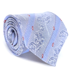 Gravata Tradicional Azul Serenity Desenhada