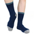 Meia Premium Cano Médio Azul Marinho, Cinza e Azul Petróleo MA-03011