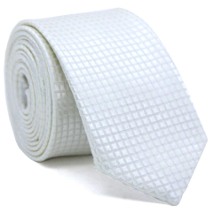 Gravata Slim Off White Desenhada SL-09071 - comprar online