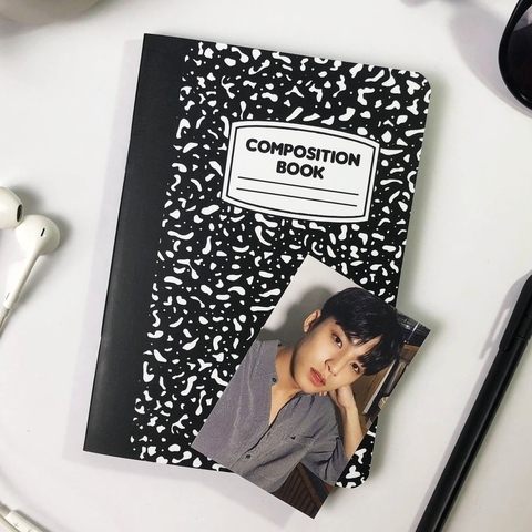 CADERNO POCKET "COMPOSITION BOOK" (CADERNO A6 PARA ANOTAÇÕES E DECORAÇÃO)