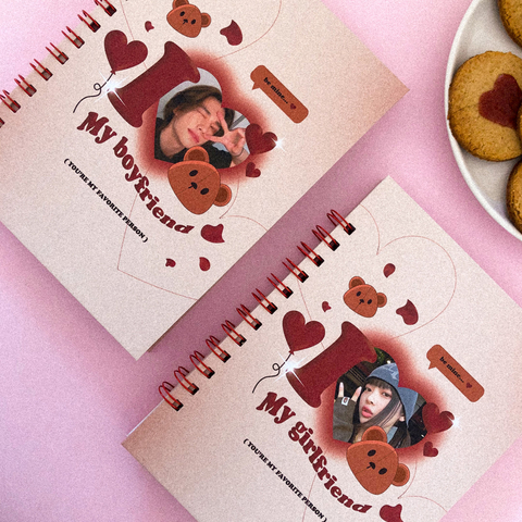 CADERNO A5 "MY LOVE" (I LOVE MY BF/GF)