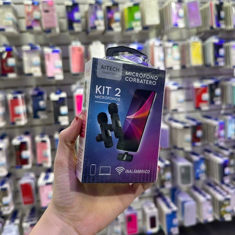 MICRÓFONO CORBATERO DUAL AITECH - comprar online
