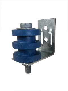 SUPORTE DM COM ROLDANA 2 RANHURAS (AZUL) - KIT 10UN