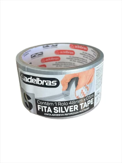 FITA MULTI USO TIPO SILVER TAPE PRATA 48mm X 5m - KIT 10UN - comprar online