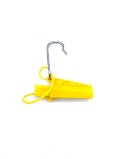 100 UN ESTICADOR PARA CABO DROP COM GANCHO LONGO (AMARELO) - loja online
