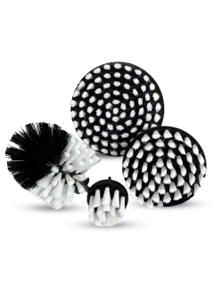 JOGO ESCOVAS ROTATIVAS 4 PEÇAS CERDAS MACIAS