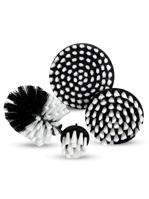 JOGO ESCOVAS ROTATIVAS 4 PEÇAS CERDAS MACIAS