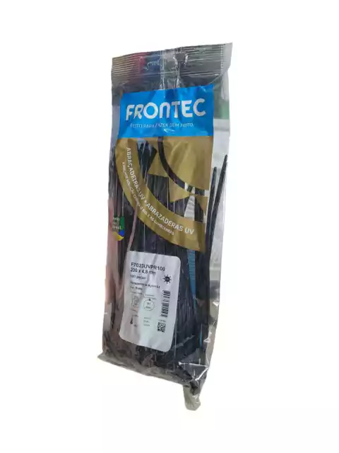 ABRAC UV PRETA 200X4,8MM- 500UN