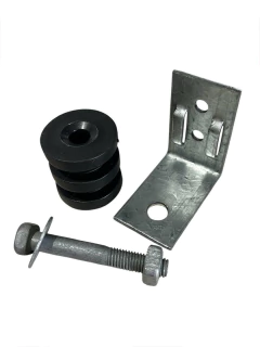 SUPORTE DM COM ROLDANA 2 RANHURAS (PRETA) - KIT 50UN - comprar online