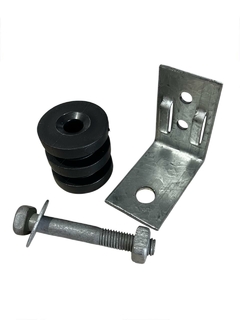 SUPORTE DM COM ROLDANA 2 RANHURAS (PRETA) - KIT 20UN - comprar online