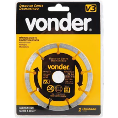 DISCO DIAMANTADO 110MM V3 FURO 20 VONDER na internet