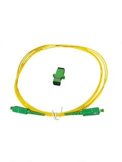 KIT 1 CORDAO SIMPLEX SC/APC + 1 ACOPLADOR APC - 2 METROS - comprar online