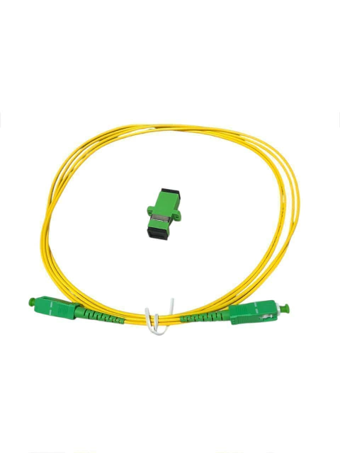 KIT 1 CORDAO SIMPLEX SC/APC + 1 ACOPLADOR APC - 2 METROS - comprar online