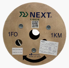 CABO OPTICO DROP SLIM FLAT 1FO CFOAC- 1KM - NEXT FIBER na internet