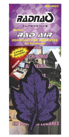 RAD AIR ODORIZANTE DE AMBIENTE - FOLHINHAS SACHET - KIT 12UN na internet