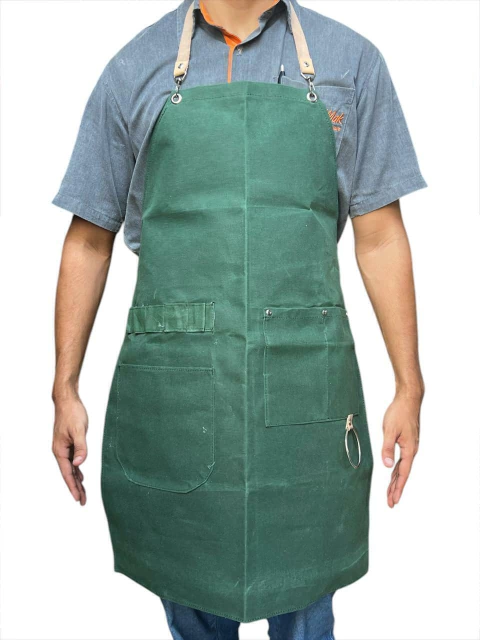 AVENTAL DE LONA ( VERDE )