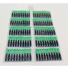 CONECTOR FAST RÁPIDO FIBRA ÓPTICA VERDE SC/APC - KIT 10UN na internet