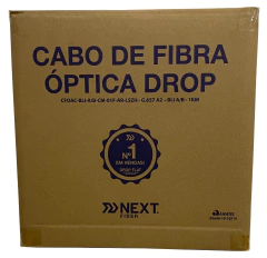 CABO OPTICO DROP SLIM FLAT 1FO CFOAC- 1KM - NEXT FIBER - loja online