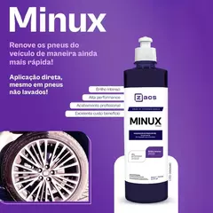 MINUX BRILHO PARA PNEUS PRETINHO 1L ZACS - KIT 2UN - comprar online