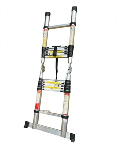 ESCADA TELESCOPICA DOBRAVEL E DEGRAUS DE ALUMINIO - 3,8M na internet