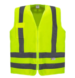 COLETE COM 1 BOLSO AMARELO - KIT 5UN na internet