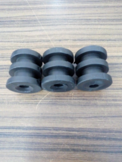 10 Un Roldana Isolador Plástico 2 Ranhuras Rp2 (preta) na internet