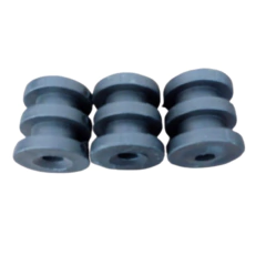 200 Un Roldana Isolador Plástico 2 Ranhuras Rp2 (preta) na internet