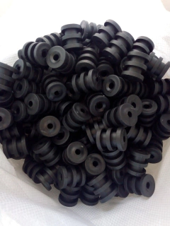 10 Un Roldana Isolador Plástico 2 Ranhuras Rp2 (preta) - loja online